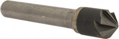 Hertel - 1/2" Head Diam, 3/8" Shank Diam, 6 Flute 100° Solid Carbide Countersink - Eagle Tool & Supply