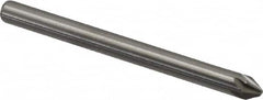 Hertel - 1/8" Head Diam, 1/8" Shank Diam, 6 Flute 60° Solid Carbide Countersink - Eagle Tool & Supply