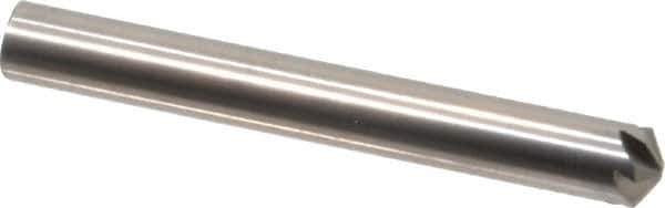 Hertel - 3/16" Head Diam, 3/16" Shank Diam, 6 Flute 120° Solid Carbide Countersink - Eagle Tool & Supply