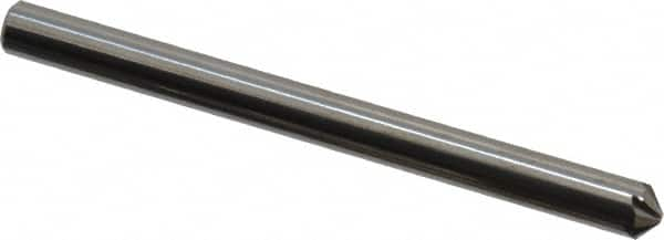 Hertel - 1/8" Head Diam, 1/8" Shank Diam, 6 Flute 100° Solid Carbide Countersink - Eagle Tool & Supply