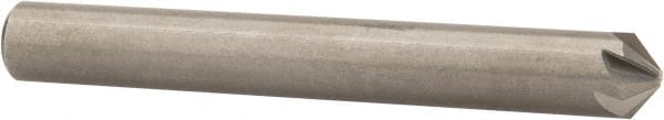 Hertel - 1/4" Head Diam, 1/4" Shank Diam, 6 Flute 100° Solid Carbide Countersink - Eagle Tool & Supply