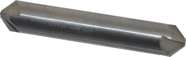 Hertel - 1/2" Head Diam, 1/2" Shank Diam, 4 Flute 90° Solid Carbide Countersink - Eagle Tool & Supply