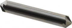 Hertel - 1/2" Head Diam, 1/2" Shank Diam, 4 Flute 100° Solid Carbide Countersink - Eagle Tool & Supply