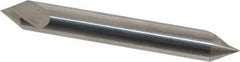 Hertel - 1/4" Head Diam, 1/4" Shank Diam, 1 Flute 60° Solid Carbide Countersink - 2" OAL, Straight Shank - Eagle Tool & Supply