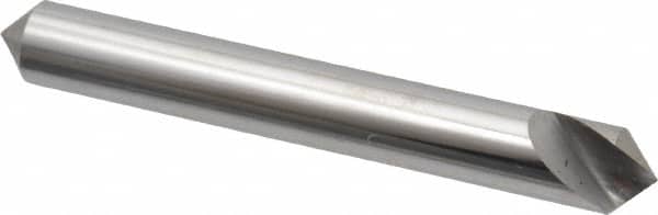 Hertel - 1/4" Head Diam, 1/4" Shank Diam, 1 Flute 90° Solid Carbide Countersink - Eagle Tool & Supply