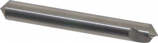 Hertel - 1/4" Head Diam, 1/4" Shank Diam, 1 Flute 100° Solid Carbide Countersink - Eagle Tool & Supply