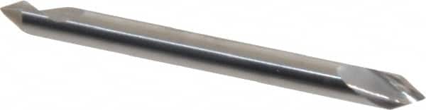 Hertel - 1/8" Head Diam, 1/8" Shank Diam, 1 Flute 60° Solid Carbide Countersink - Eagle Tool & Supply