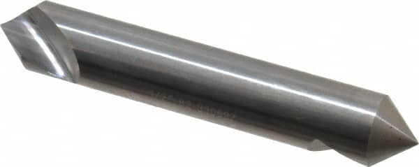 Hertel - 1/2" Head Diam, 1/2" Shank Diam, 1 Flute 82° Solid Carbide Countersink - Eagle Tool & Supply