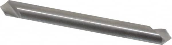 Hertel - 3/16" Head Diam, 3/16" Shank Diam, 1 Flute 90° Solid Carbide Countersink - Eagle Tool & Supply