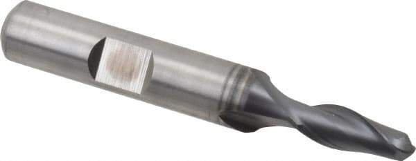 Hertel - 3/8" Head Diam, 3/8" Shank Diam, 4 Flute 120° Solid Carbide Countersink - 2-1/2" OAL, Straight Shank - Eagle Tool & Supply