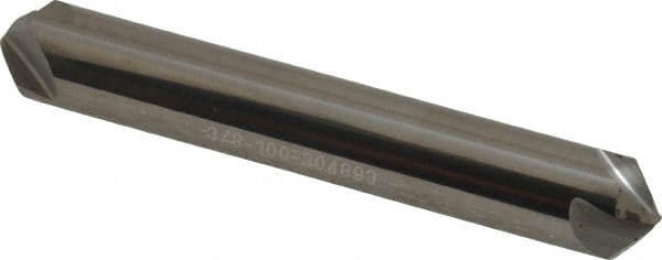 Hertel - 3/8" Head Diam, 3/8" Shank Diam, 4 Flute 100° Solid Carbide Countersink - Eagle Tool & Supply