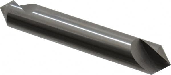 Hertel - 1/2" Head Diam, 1/2" Shank Diam, 1 Flute 90° Solid Carbide Countersink - Eagle Tool & Supply