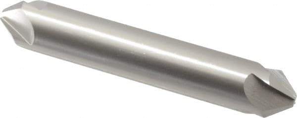 Hertel - 1/2" Head Diam, 1/2" Shank Diam, 4 Flute 82° High Speed Steel Countersink - 3" OAL, Straight Shank - Eagle Tool & Supply