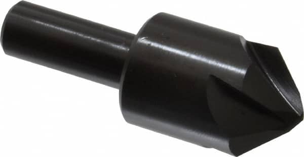Hertel - 1" Head Diam, 1/2" Shank Diam, 4 Flute 90° High Speed Steel Countersink - Eagle Tool & Supply