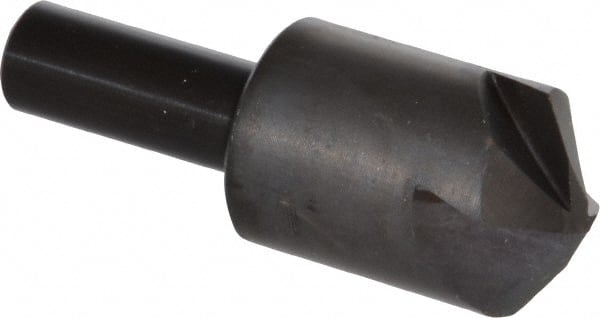 Hertel - 1" Head Diam, 1/2" Shank Diam, 4 Flute 110° High Speed Steel Countersink - Eagle Tool & Supply