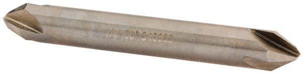 Hertel - 1/4" Head Diam, 1/4" Shank Diam, 4 Flute 60° High Speed Steel Countersink - Eagle Tool & Supply