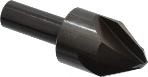 Hertel - 1" Head Diam, 1/2" Shank Diam, 4 Flute 60° High Speed Steel Countersink - Eagle Tool & Supply