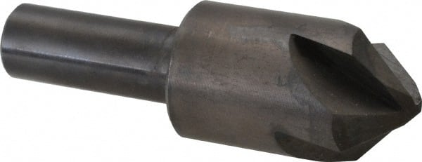 Hertel - 7/8" Head Diam, 1/2" Shank Diam, 4 Flute 90° High Speed Steel Countersink - Eagle Tool & Supply