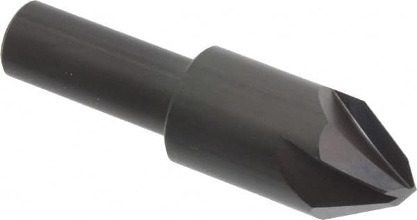 Hertel - 3/4" Head Diam, 1/2" Shank Diam, 4 Flute 60° High Speed Steel Countersink - Eagle Tool & Supply