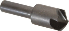 Hertel - 5/8" Head Diam, 3/8" Shank Diam, 4 Flute 110° High Speed Steel Countersink - Eagle Tool & Supply