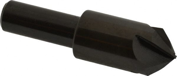 Hertel - 3/4" Head Diam, 1/2" Shank Diam, 4 Flute 90° High Speed Steel Countersink - Eagle Tool & Supply
