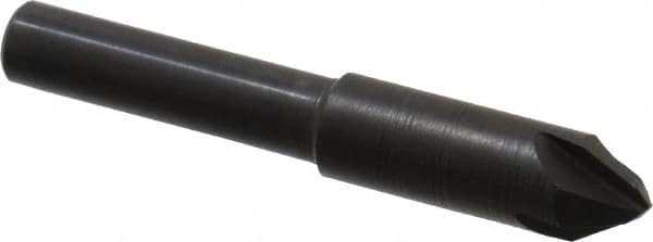 Hertel - 5/16" Head Diam, 1/4" Shank Diam, 4 Flute 60° High Speed Steel Countersink - Eagle Tool & Supply