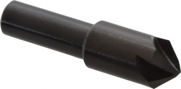 Hertel - 1/2" Head Diam, 3/8" Shank Diam, 4 Flute 90° High Speed Steel Countersink - Eagle Tool & Supply