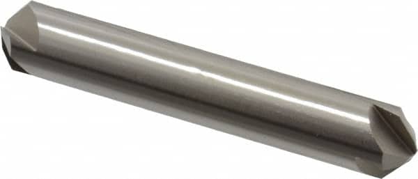 Hertel - 1/2" Head Diam, 1/2" Shank Diam, 4 Flute 100° High Speed Steel Countersink - Eagle Tool & Supply