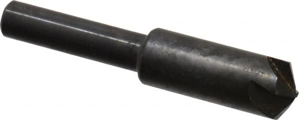 Hertel - 3/8" Head Diam, 1/4" Shank Diam, 4 Flute 120° High Speed Steel Countersink - Eagle Tool & Supply