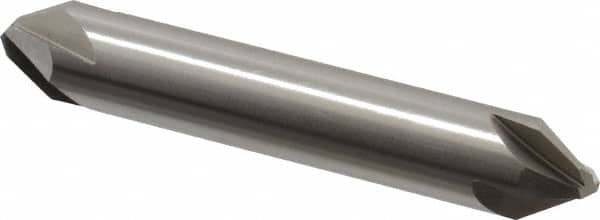 Hertel - 1/2" Head Diam, 1/2" Shank Diam, 4 Flute 60° High Speed Steel Countersink - Eagle Tool & Supply