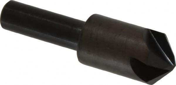 Hertel - 5/8" Head Diam, 3/8" Shank Diam, 4 Flute 100° High Speed Steel Countersink - Eagle Tool & Supply