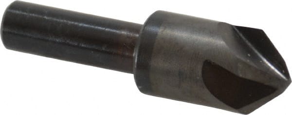 Hertel - 5/8" Head Diam, 3/8" Shank Diam, 4 Flute 82° High Speed Steel Countersink - Eagle Tool & Supply