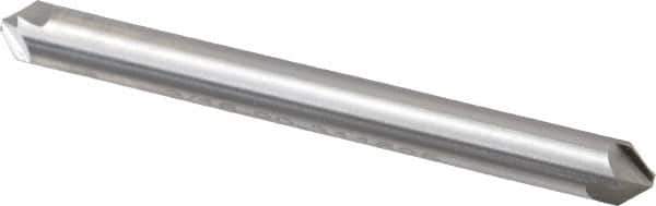 Hertel - 3/16" Head Diam, 3/16" Shank Diam, 4 Flute 90° High Speed Steel Countersink - 1-7/8" OAL, Straight Shank - Eagle Tool & Supply