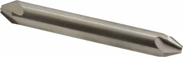 Hertel - 1/4" Head Diam, 1/4" Shank Diam, 4 Flute 60° High Speed Steel Countersink - Eagle Tool & Supply