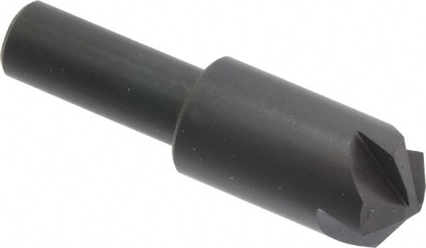 Hertel - 3/4" Head Diam, 1/2" Shank Diam, 4 Flute 120° High Speed Steel Countersink - Eagle Tool & Supply