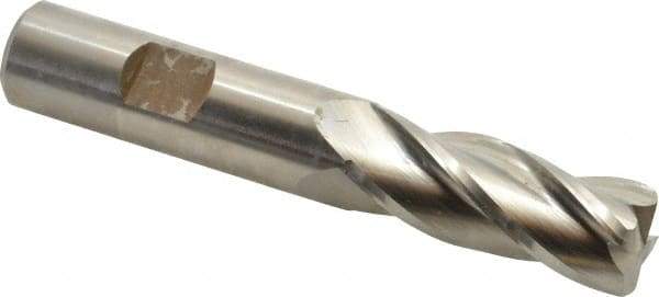 Hertel - 5/8", 4 Flute, Cobalt, 0.09" Corner Radius End Mill - 3-3/4" OAL, Right Hand Flute, 1-5/8" LOC, Right Hand Cut - Eagle Tool & Supply