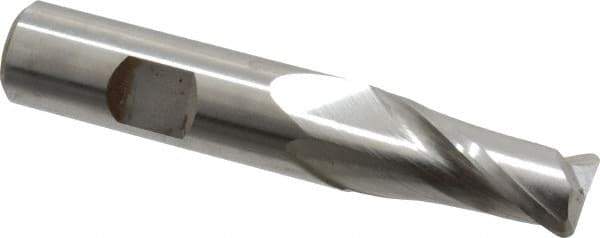 Hertel - 5/8", 2 Flute, Cobalt, 0.09" Corner Radius End Mill - 3-7/16" OAL, Right Hand Flute, 1-5/16" LOC, Right Hand Cut - Eagle Tool & Supply