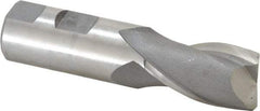 Hertel - 1", 2 Flute, Cobalt, 0.045" Corner Radius End Mill - 4-1/8" OAL, Right Hand Flute, 1-5/8" LOC, Right Hand Cut - Eagle Tool & Supply