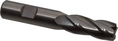 Hertel - 5/8", 4 Flute, Cobalt, 0.06" Corner Radius End Mill - 3-3/4" OAL, Right Hand Flute, 1-5/8" LOC, Right Hand Cut - Eagle Tool & Supply