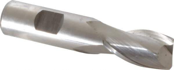 Hertel - 3/4", 2 Flute, Cobalt, 0.045" Corner Radius End Mill - 3-9/16" OAL, Right Hand Flute, 1-5/16" LOC, Right Hand Cut - Eagle Tool & Supply