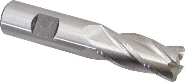 Hertel - 3/4", 4 Flute, Cobalt, 0.09" Corner Radius End Mill - 3-7/8" OAL, Right Hand Flute, 1-5/8" LOC, Right Hand Cut - Eagle Tool & Supply