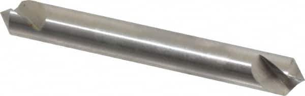 Hertel - 1/4" Head Diam, 1/4" Shank Diam, 1 Flute 100° High Speed Steel Countersink - Eagle Tool & Supply
