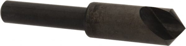 Hertel - 3/8" Head Diam, 1/4" Shank Diam, 1 Flute 100° High Speed Steel Countersink - Eagle Tool & Supply