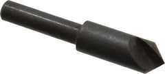 Hertel - 3/8" Head Diam, 1/4" Shank Diam, 1 Flute 90° High Speed Steel Countersink - Eagle Tool & Supply