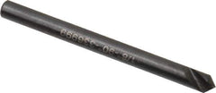 Hertel - 1/8" Head Diam, 1/8" Shank Diam, 1 Flute 90° High Speed Steel Countersink - 1-1/2" OAL, Straight Shank - Eagle Tool & Supply