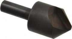 Hertel - 1-1/4" Head Diam, 1/2" Shank Diam, 1 Flute 90° High Speed Steel Countersink - Eagle Tool & Supply