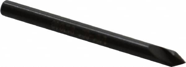 Hertel - 1/8" Head Diam, 1/8" Shank Diam, 1 Flute 60° High Speed Steel Countersink - Eagle Tool & Supply