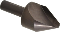 Hertel - 1-1/4" Head Diam, 1/2" Shank Diam, 1 Flute 60° High Speed Steel Countersink - Eagle Tool & Supply