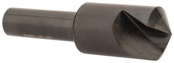 Hertel - 5/8" Head Diam, 3/8" Shank Diam, 1 Flute 120° High Speed Steel Countersink - Eagle Tool & Supply