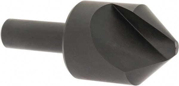 Hertel - 1-1/4" Head Diam, 1/2" Shank Diam, 1 Flute 82° High Speed Steel Countersink - Eagle Tool & Supply